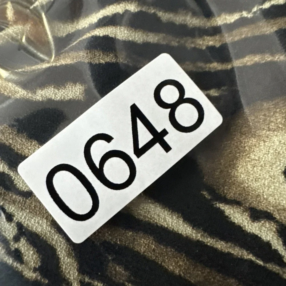 Y2K Blouse‎ Top Shirt Womens XL Brown Black Spiral V-Neck Silky Abstract Gothic - Picture 11 of 11